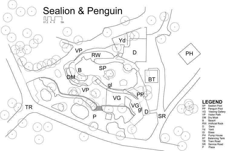 sealion exhibit site plan